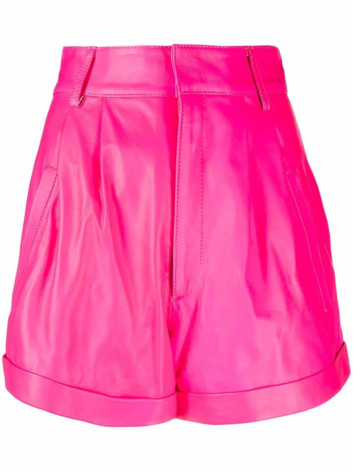 Women's Trendy Flared Leather Shorts – Chic, Comfortable & Fashion-Forward