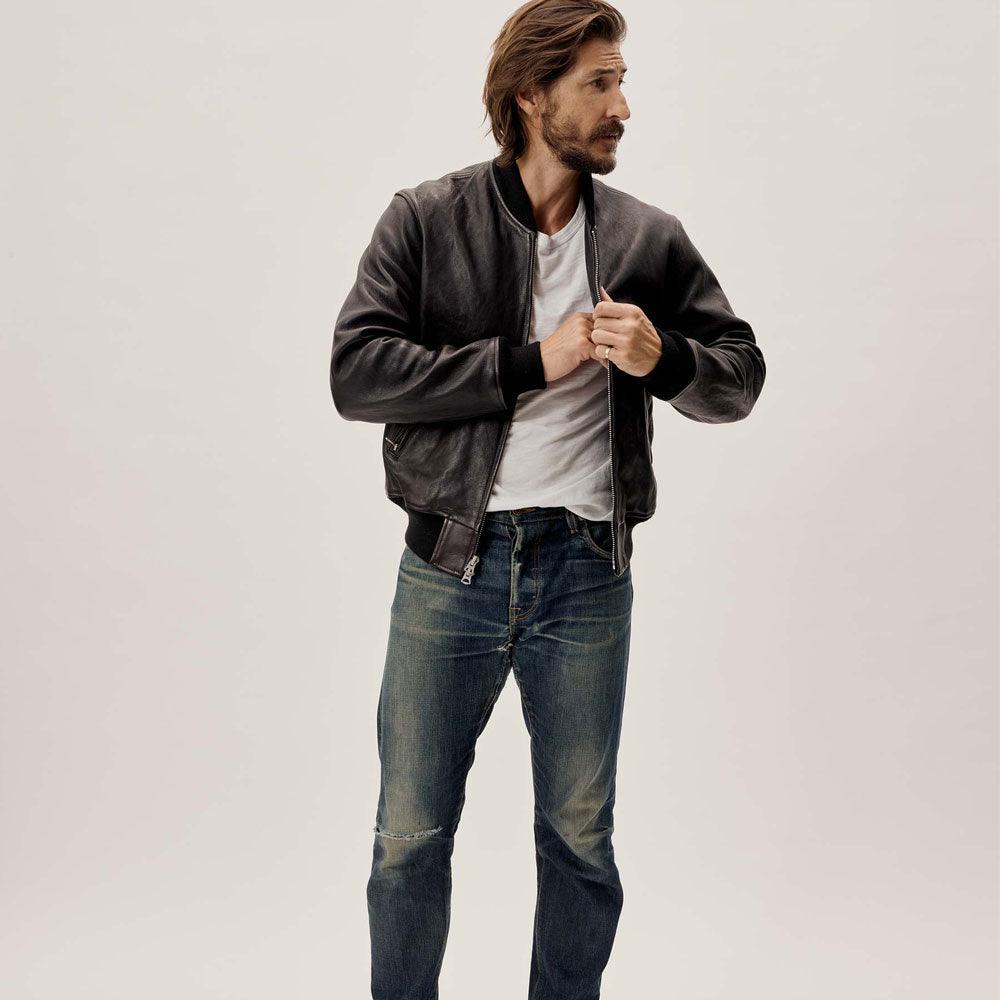 Military A-1 Pilot Leather Bomber Jacket For Men's