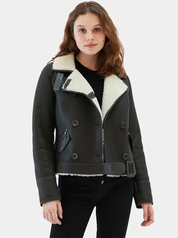 What Are Features Of Women's Aviator Leather Jacket?