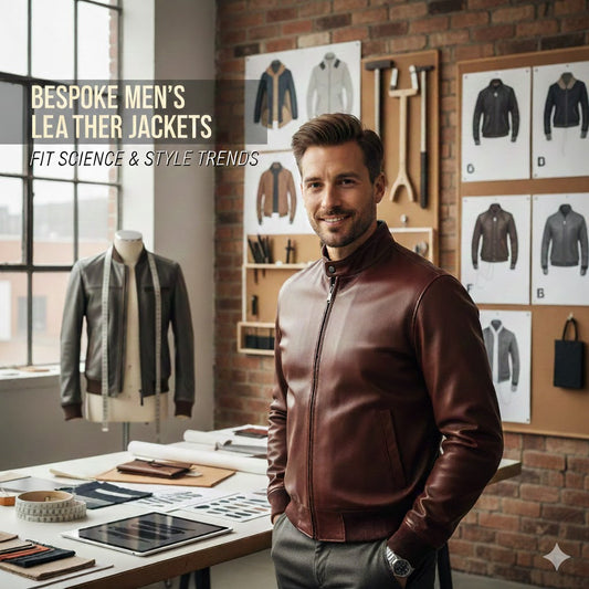Bespoke Men’s Leather Bomber Jackets: Fit Science & Style Trends