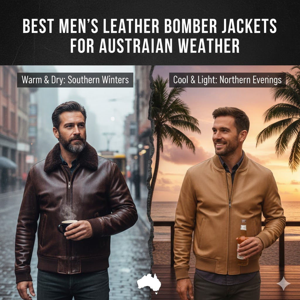 Best Men’s Leather Bomber Jackets for Australian Weather