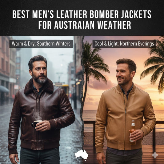 Best Men’s Leather Bomber Jackets for Australian Weather