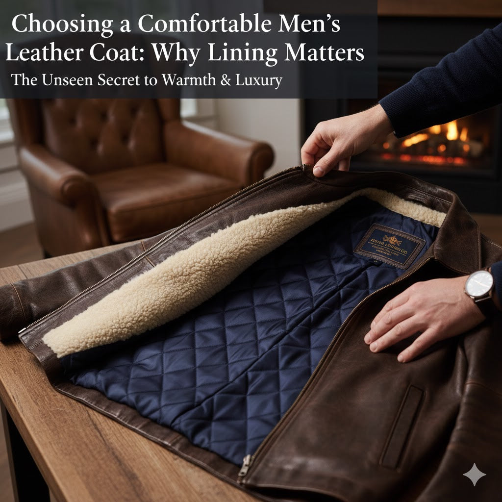 Choosing a Comfortable Men’s Leather Coat: Why Lining Matters