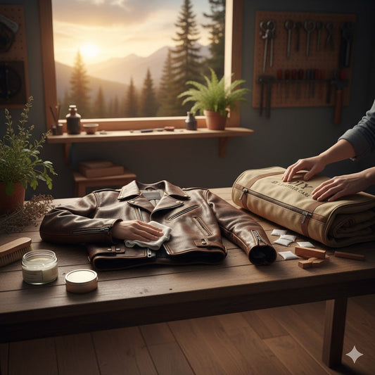 DIY Leather Jacket Care & Packing Guide