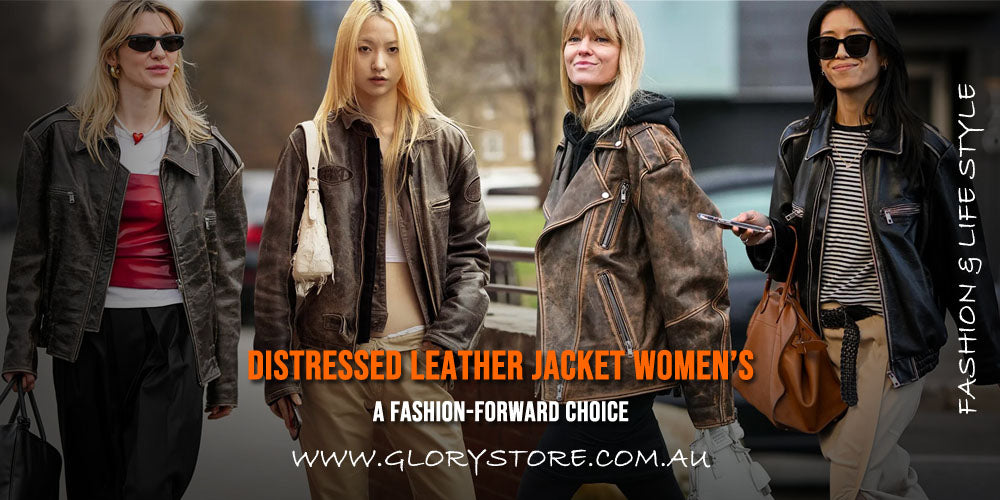 Distressed Leather Jacket Women’s - A Fashion-Forward Choice