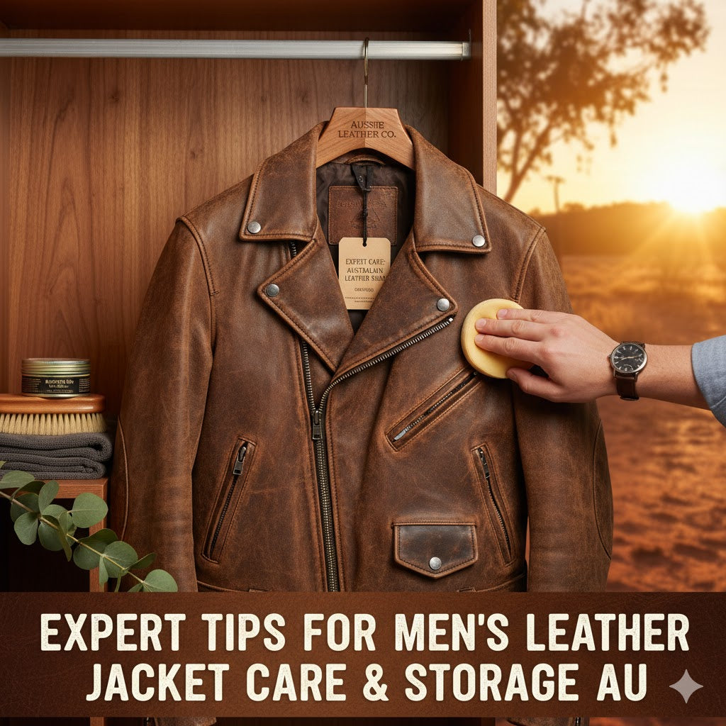 Expert Tips for Men’s Leather Jacket Care & Storage AU