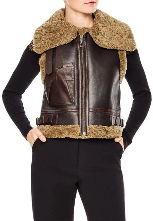 What Are Features Of Women's Shearling Leather Vest?