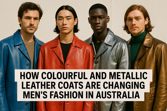 How Colorful and Metallic Leather Coats Are Changing Men’s Fashion in Australia