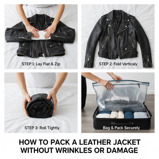 How to Pack a Leather Jacket Without Wrinkles or Damage