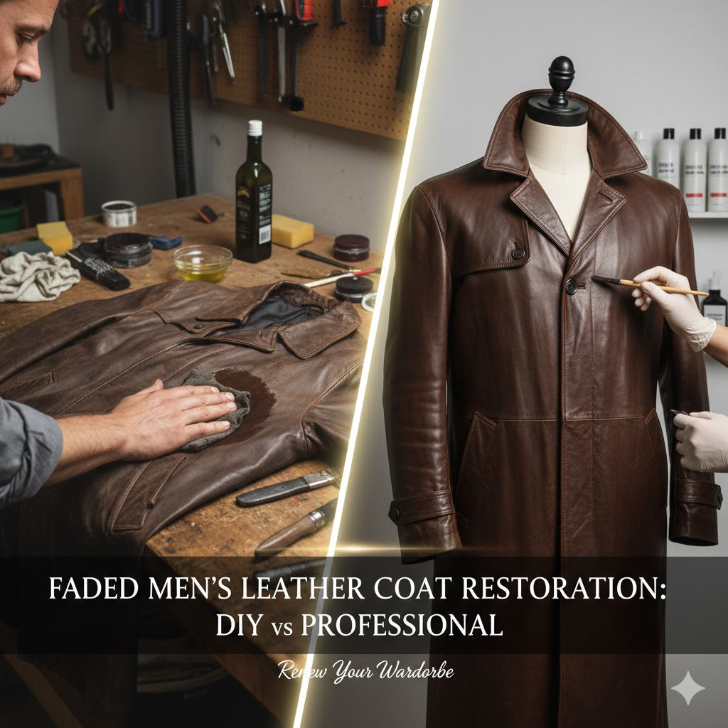 How to Restore a Faded Men’s Leather Coat: DIY vs Professional