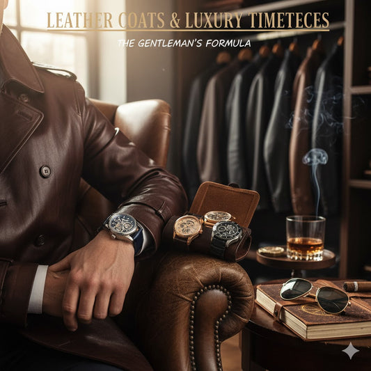 Leather Coats and Luxury Timepieces: The Gentleman’s Formula