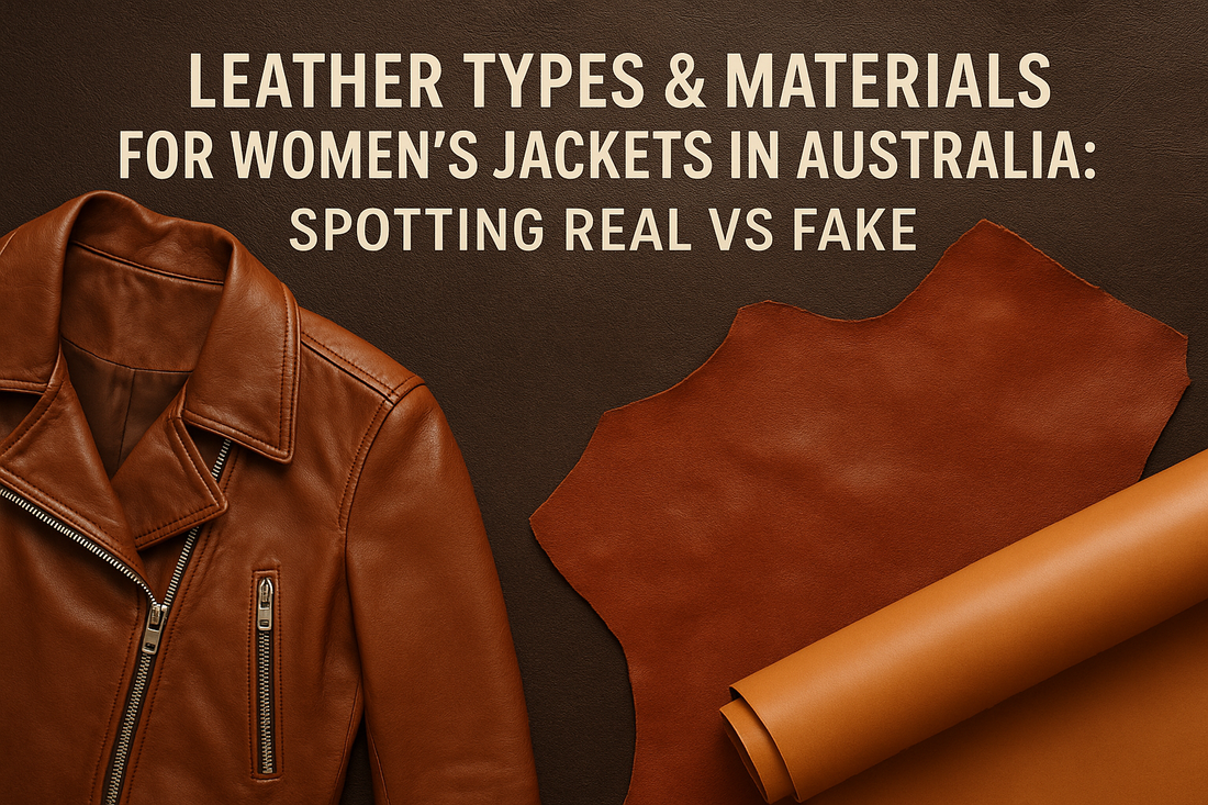 Leather Types & Materials for Women’s Jackets in Australia: Spotting Real vs Fake