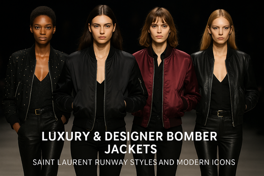 Luxury & Designer Bomber Jackets: Saint Laurent Runway Styles and Modern Icons