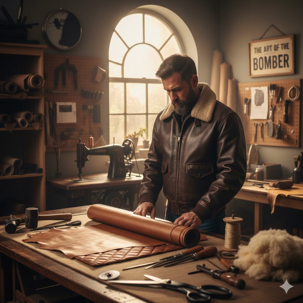 Men’s Leather Bomber Jacket: Materials, Insulation & Craftsmanship