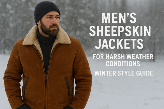 Men’s Sheepskin Jackets for Harsh Weather Conditions: Winter Style Guide