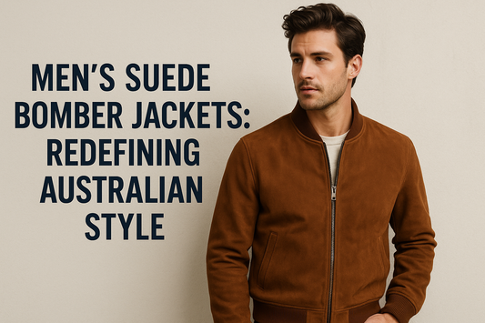Men’s Suede Bomber Jackets: Redefining Australian Style