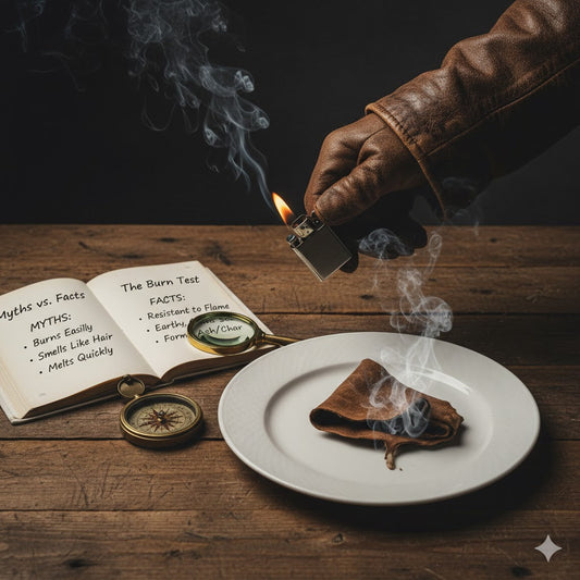 Myths vs Facts About Real Leather Jackets: The Burn Test