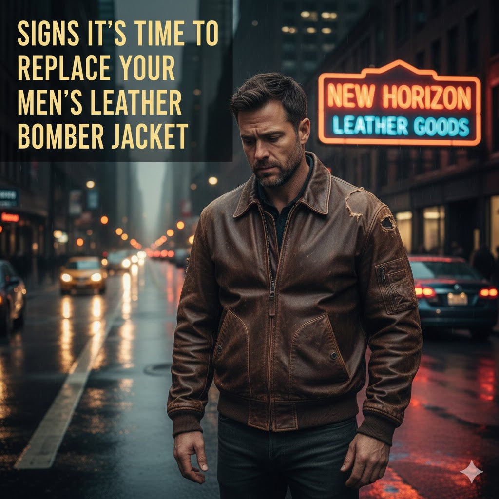 Signs It’s Time to Replace Your Men’s Leather Bomber Jacket