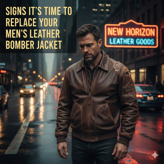 Signs It’s Time to Replace Your Men’s Leather Bomber Jacket