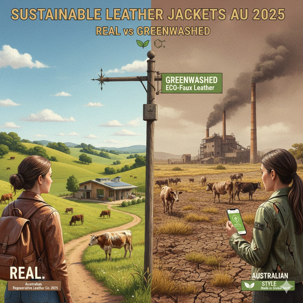 Sustainable Leather Jackets AU 2025: Real vs Greenwashed