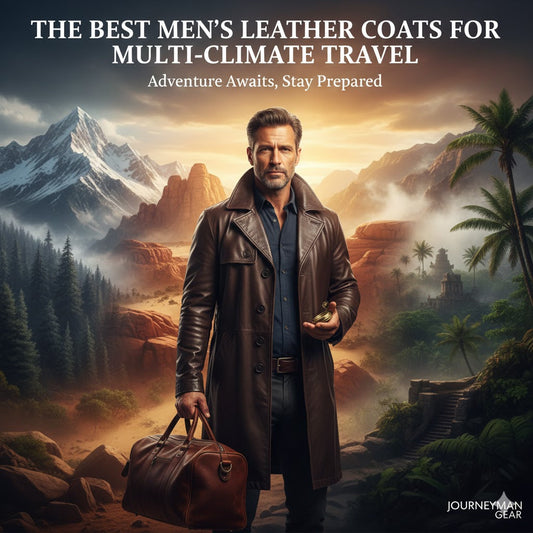 The Best Men’s Leather Coats for Multi-Climate Travel