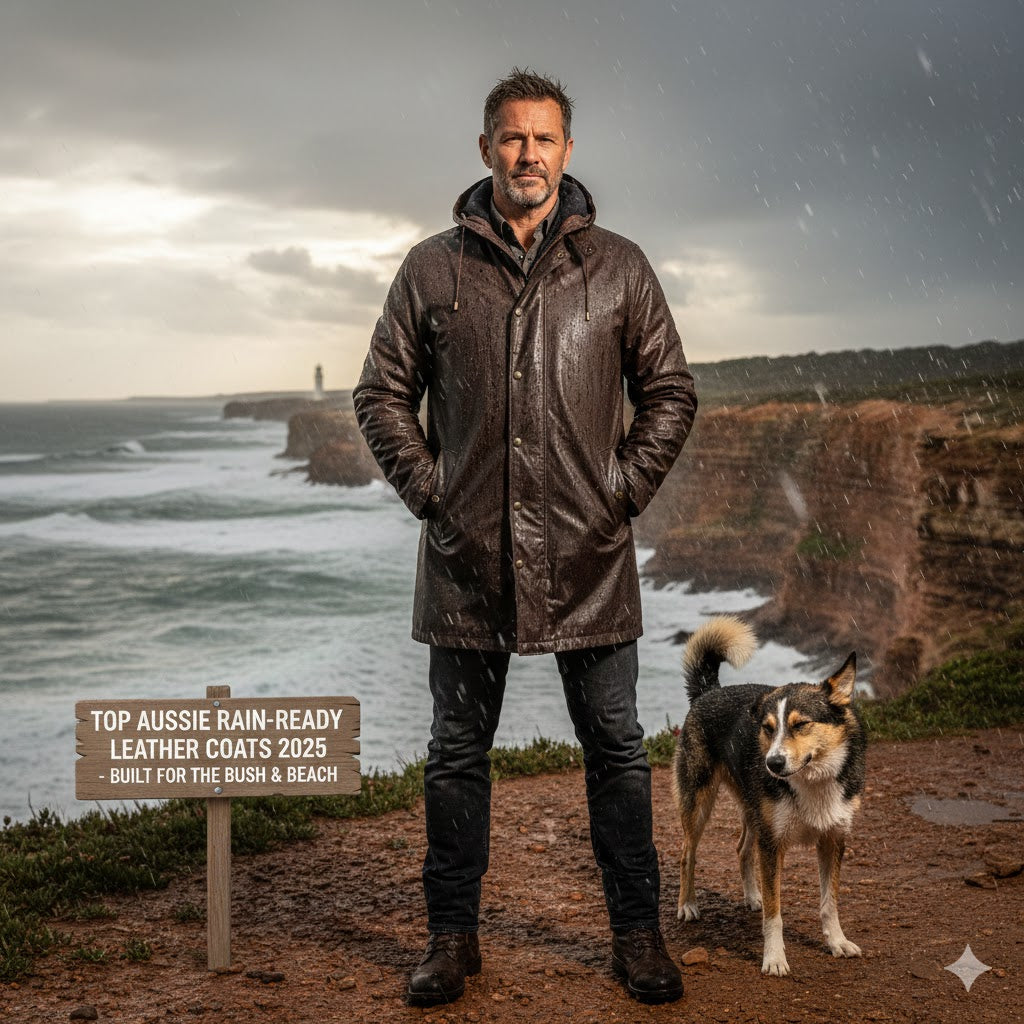 Top Rain-Resistant Leather Coats for Aussie Men 2025