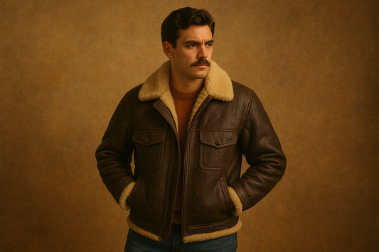 Vintage Sheepskin Jackets for Men: Retro Styles from the 50s to 80s Reimagined