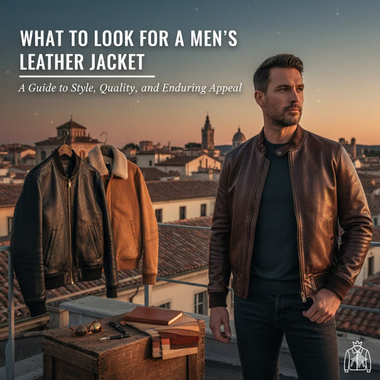 What to Look for in a Men’s Leather Bomber Jacket