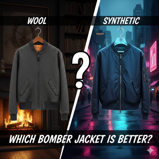 Which Bomber Jacket Is Better Wool vs Synthetic Fabrics