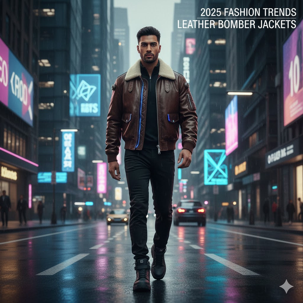 Why Leather Bomber Jackets Lead 2025 Fashion Trends