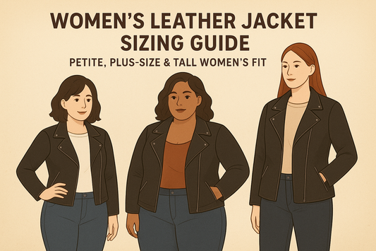 Women’s Leather Jacket Sizing Guide: Petite, Plus-Size & Tall Women’s Fit Tips