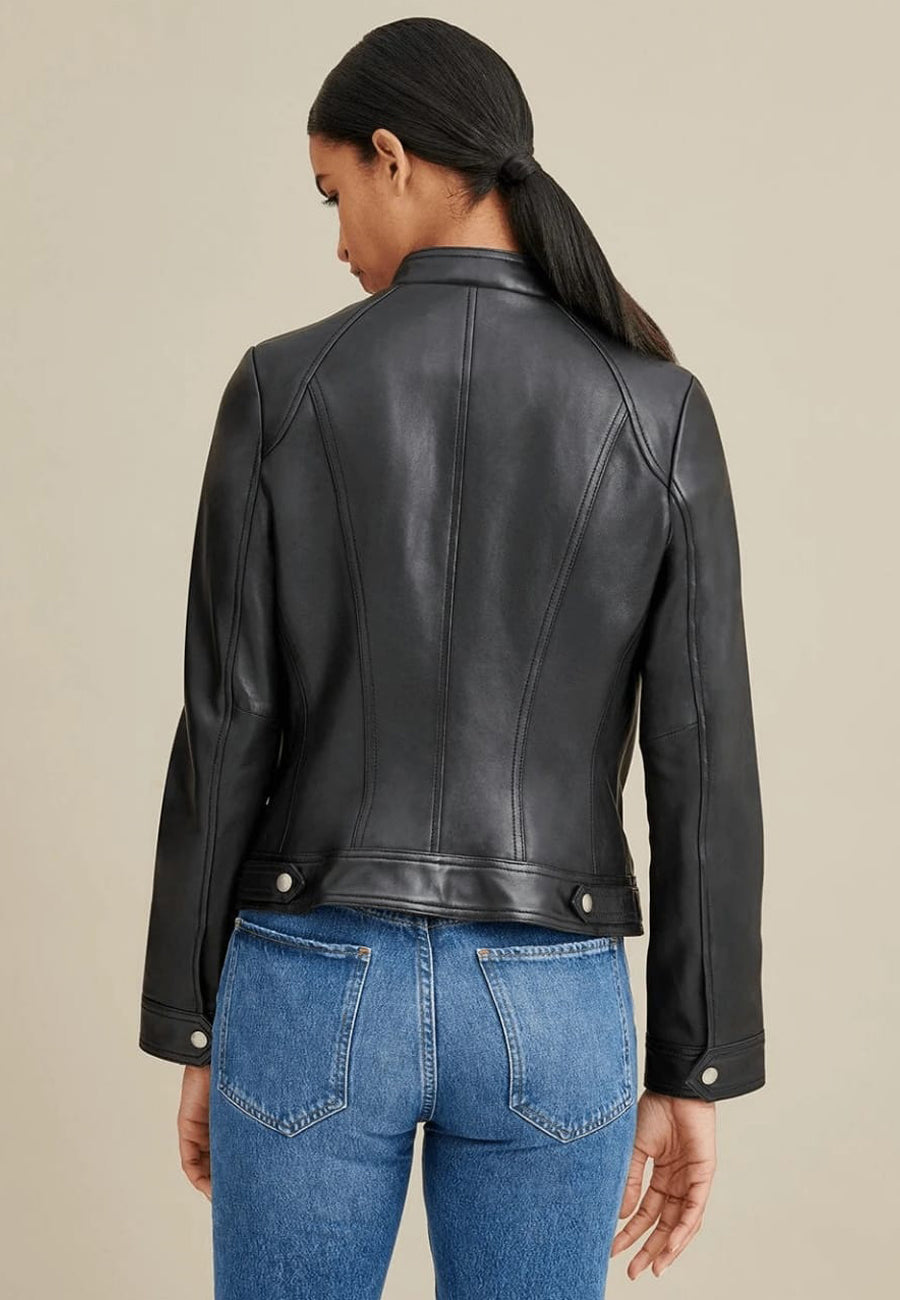 Women's Black Leather Jacket