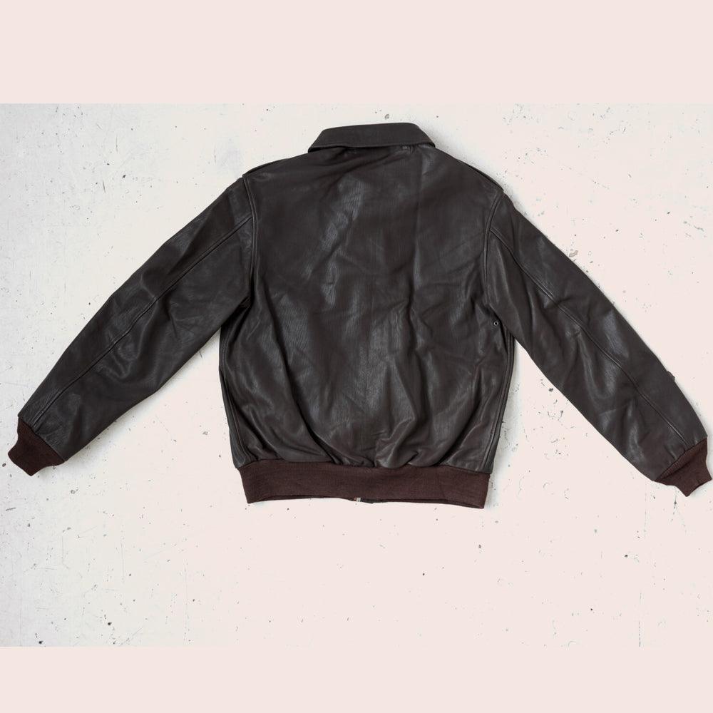 Men Horseskin Brown A2 Flying Leather Bomber Jacket