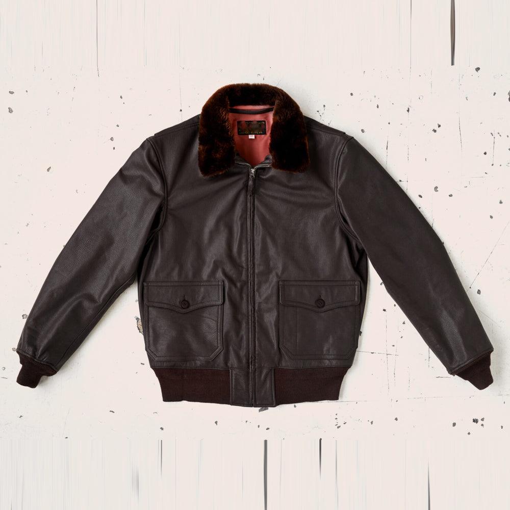 Men's M-422A flight Leather Bomber Jacket