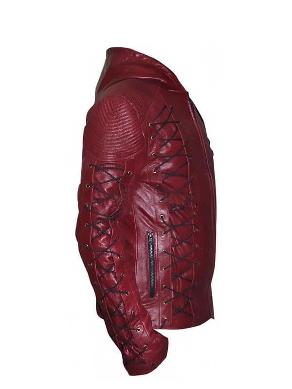 Men's Arrow Season 3 Roy Harper Costume Leather Jacket