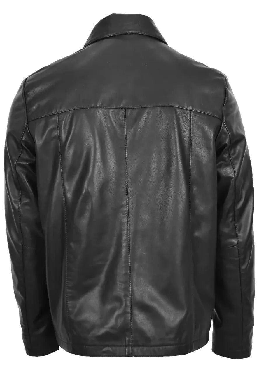 Men’s Black Leather Classic Jacket