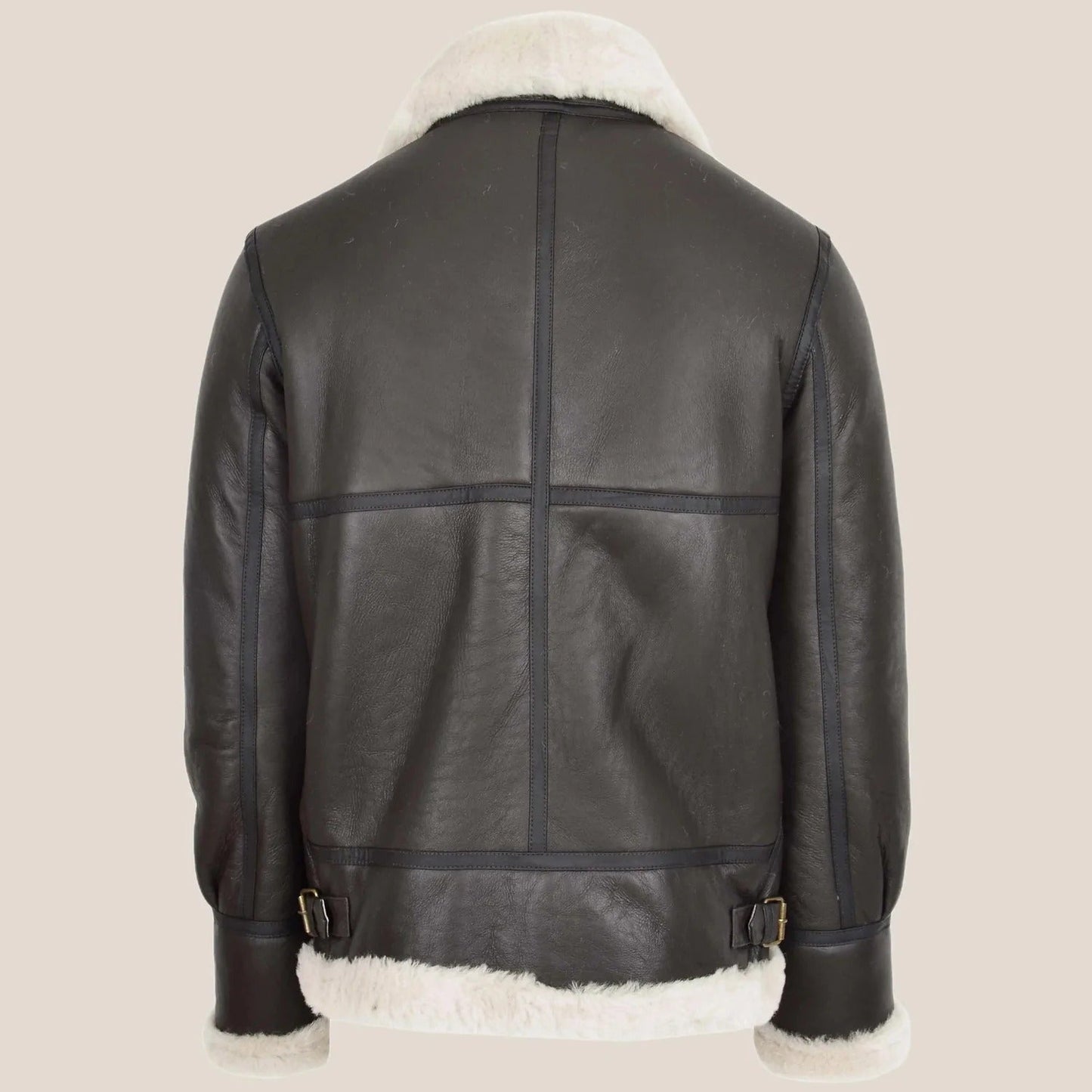 Men's Dark Brown Classic B3 Sheepskin Jacket