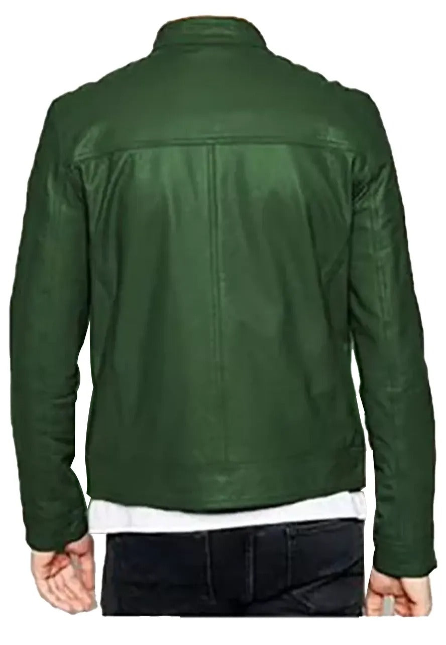 Men’s Green Leather Jacket – Stylish & Versatile Outerwear