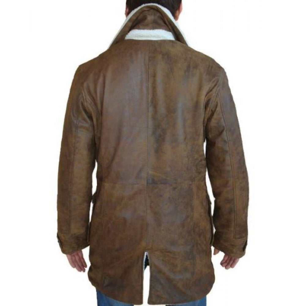 The Dark Knight Rises Tom Hardy Brown Leather Trench Coat